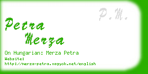 petra merza business card